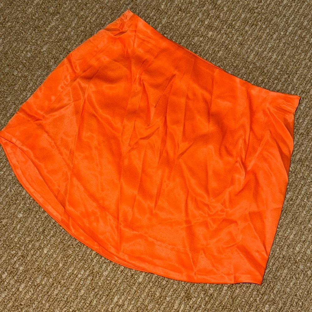 NWT neon orange skirt